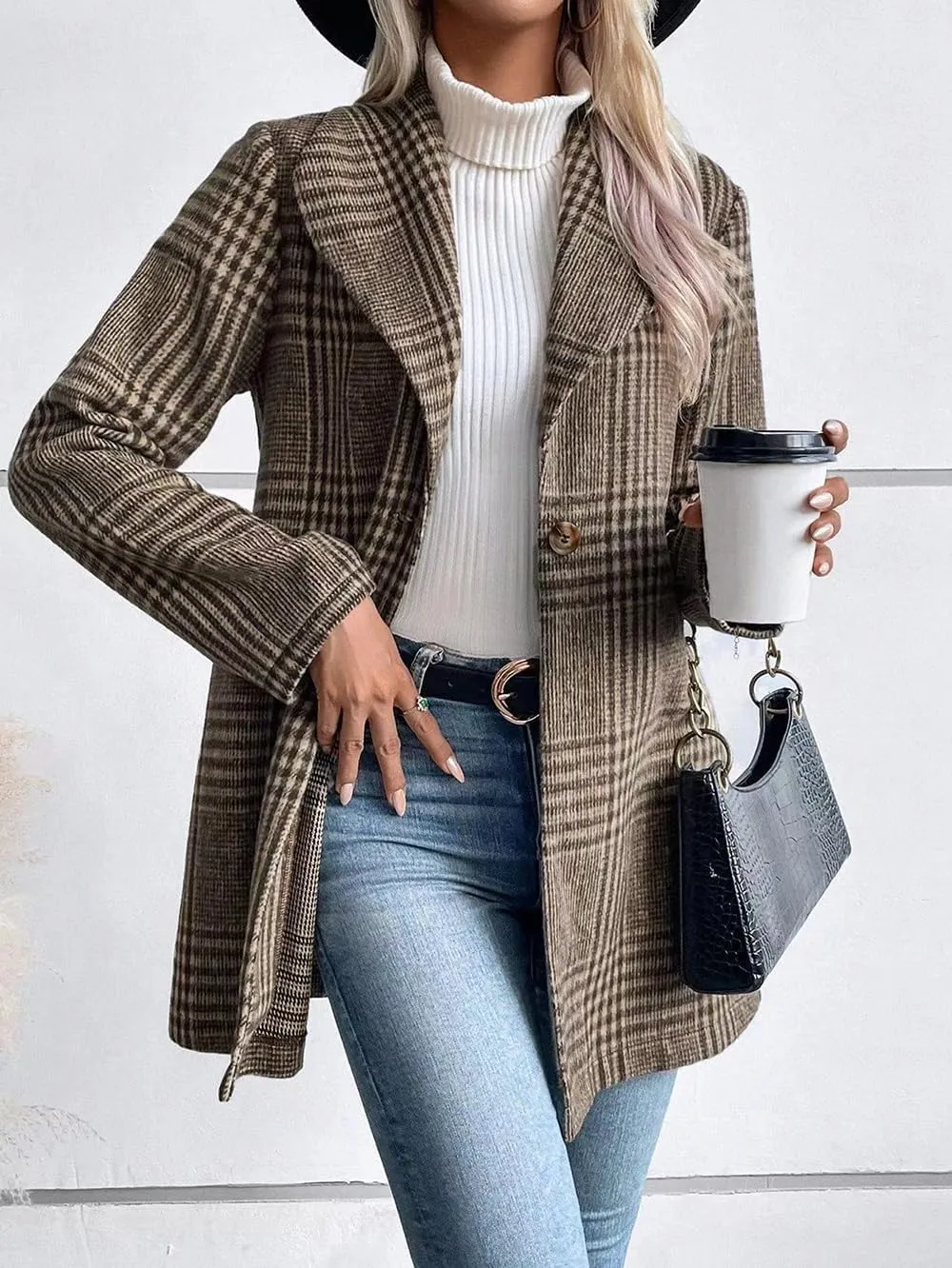 utcoco Womens 2025 Business Casual Blazers Long Sleeve Open Front Work Office Blazer Jacket