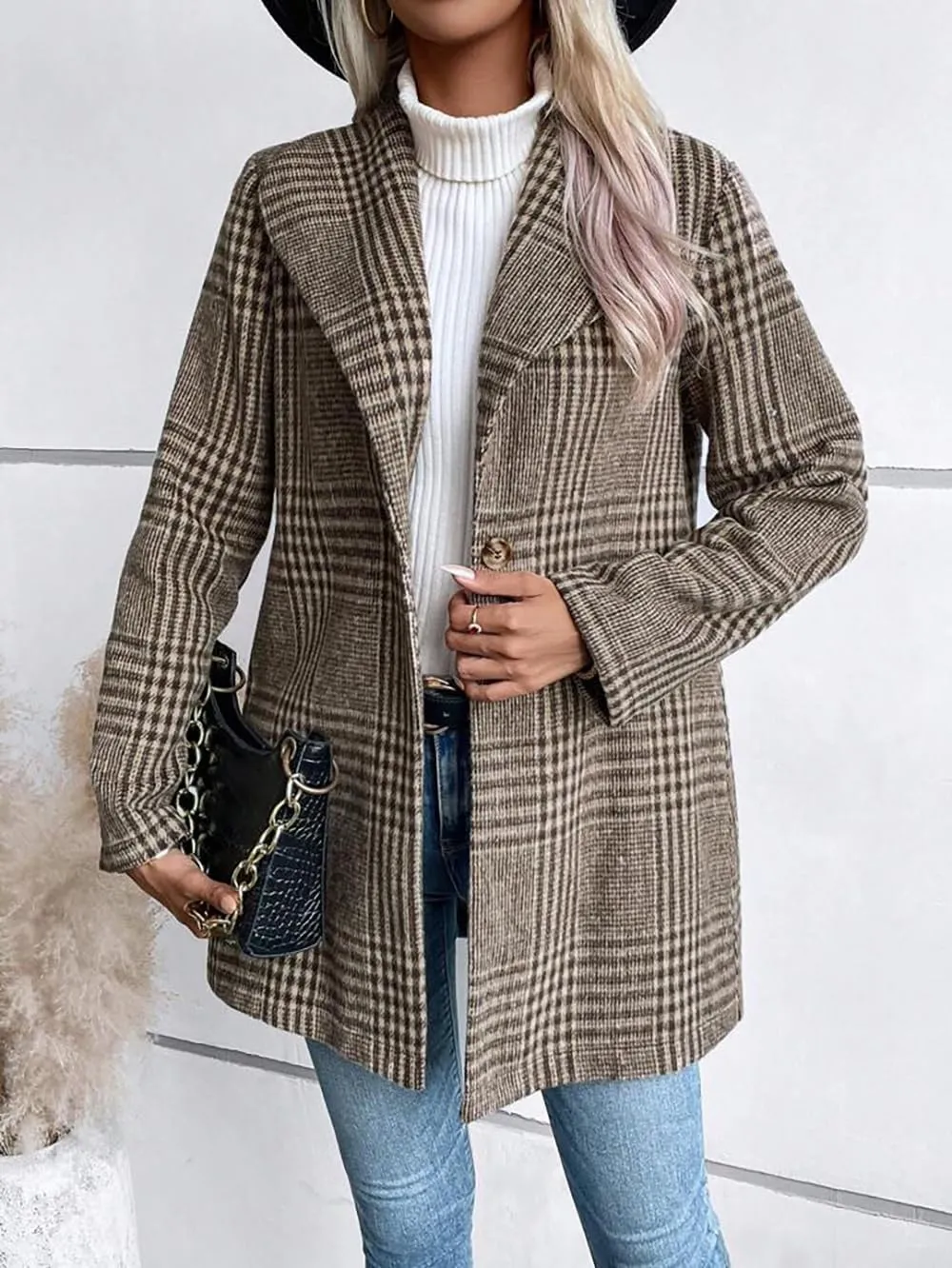 utcoco Womens 2025 Business Casual Blazers Long Sleeve Open Front Work Office Blazer Jacket
