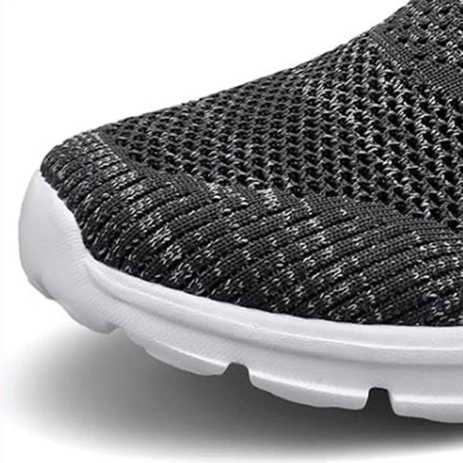 Walking Mules for Women Summer Breathable Mesh Hollow Out Closed Toe Open Back Slip On Sliipers Casual Lightweight Comfortable Outdoor Flats Shoes with Arch Support