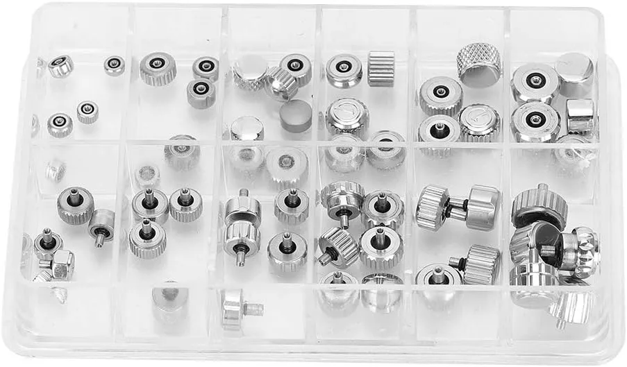 Watch Crown Spring Bar, Stainless Steel Watch Time Crowns Stopper, Watch Crown Chronograph Button, Time Crowns Stopper Strap for Timing Devices