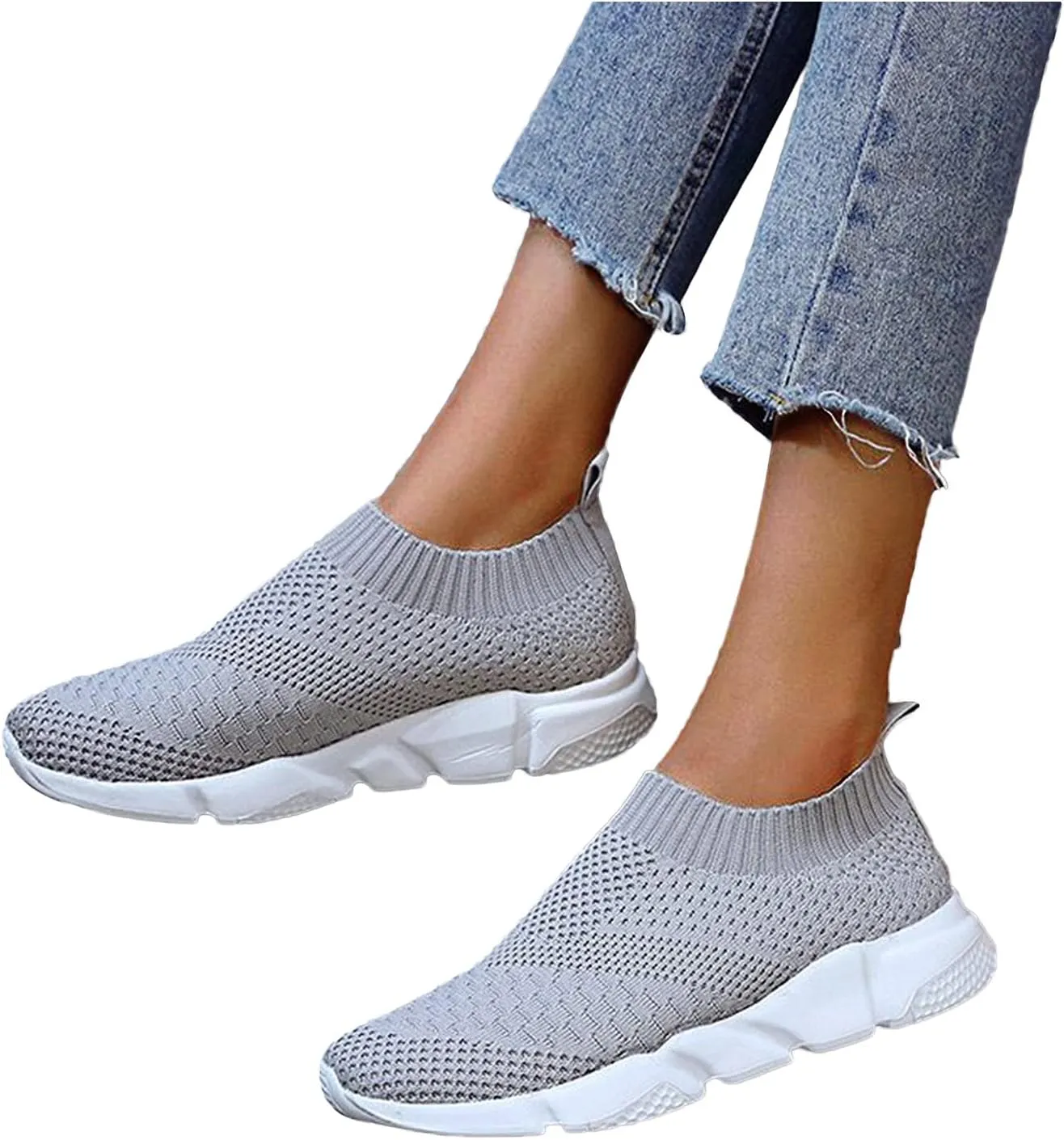 White Sneakers for Women Wide Feet Zapatos Tenis De Trabajo para Mujer Antideslizantes White Tennis Shoes Women Arch Support Wide 10 1/2 Women Sneakers Black Women's Slip On Shoes Size 7.5 W