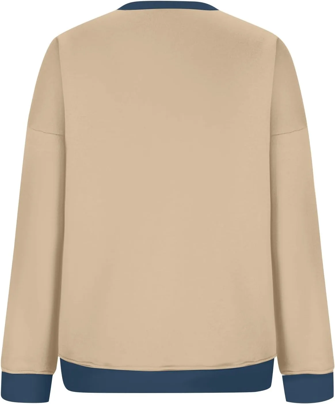 Women Color Block Graphic Sweatshirts Baggy V Neck Oversized Sweatshirt Lightweight Drop Shoulder Y2K Trendy Pullover