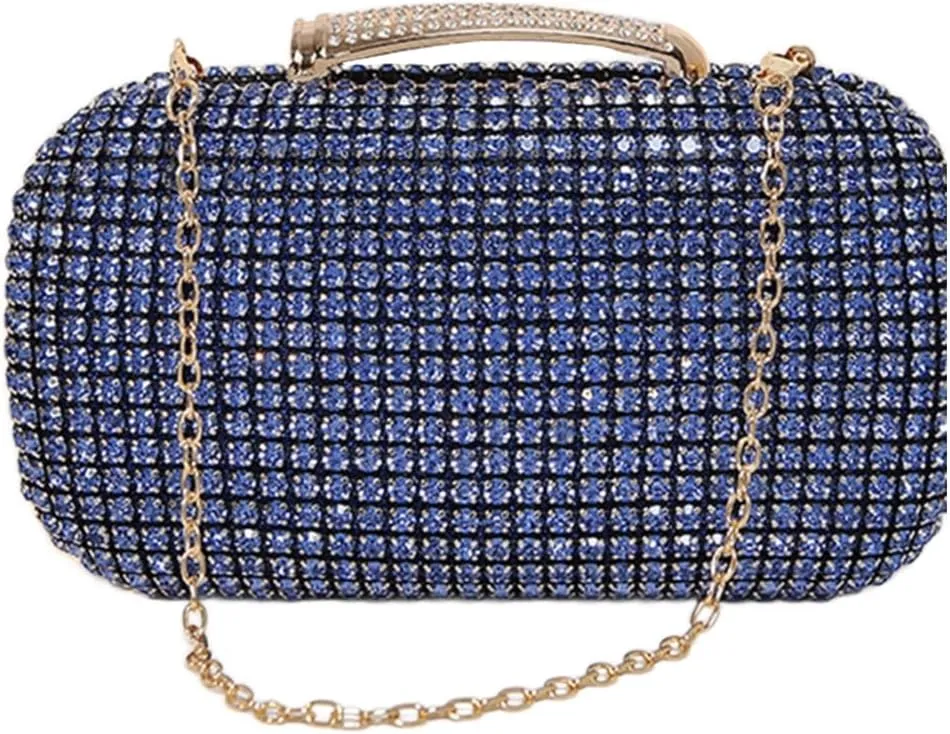 Women Evening Clutch Bag Handbag Shoulder Crossbody Bags Wedding Prom Party Purse with Detachable Chain