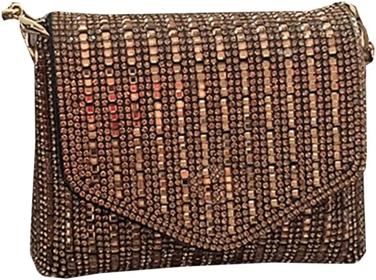 Women Evening Clutch Bag Handbag Shoulder Crossbody Bags Wedding Prom Party Purse with Detachable Chain