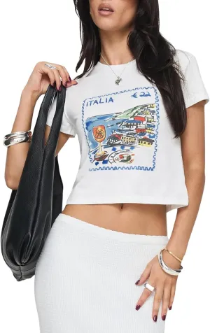 Women Graphic Baby Tee Y2k Retro Aesthetic Vintage Slim Fit E Girl T Shirt Summer Going Out Floral Print Crop Tops