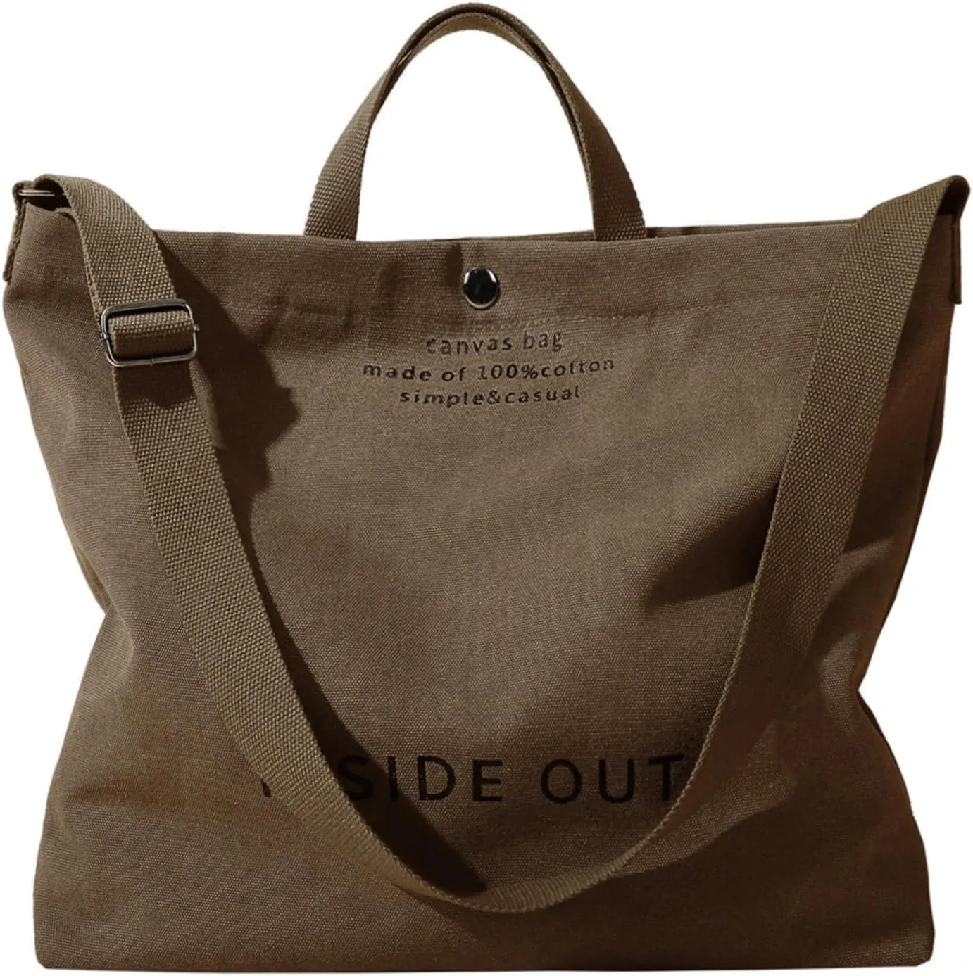 Women Large Canvas Tote Handbags Casual Shoulder Work Bag Crossbody Top Handle Bag Cross-body Handbags