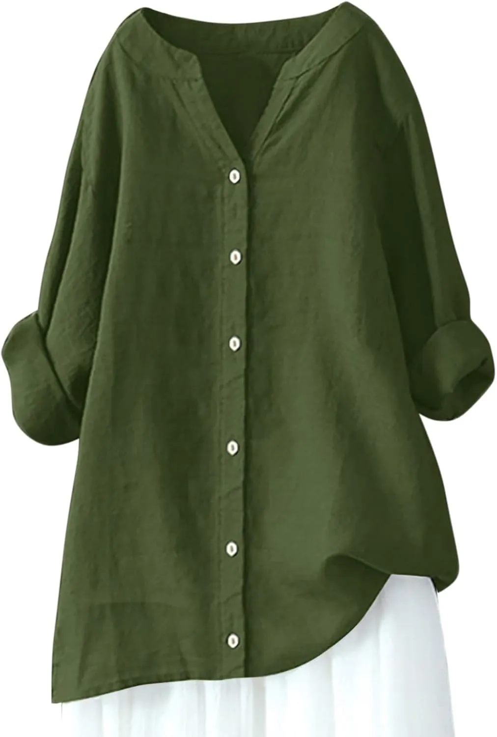 Women Sleeveless Linen Shirts Summer Casual Crewneck Tank Top Loose Solid Dressy 2025 Blouse Tunic