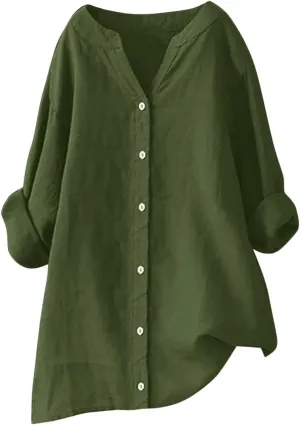Women Sleeveless Linen Shirts Summer Casual Crewneck Tank Top Loose Solid Dressy 2025 Blouse Tunic