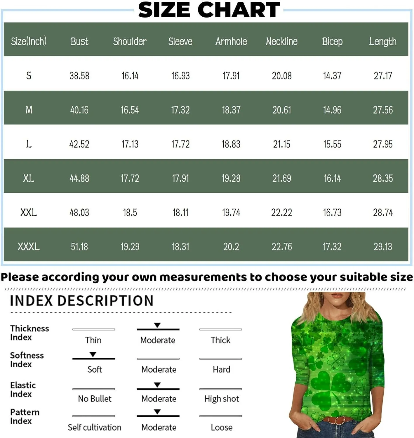 Women's 2024 Casual Tops 3/4 Sleeve T-Shirts Cute Crewneck Basic Business Tees Fashion Blouses