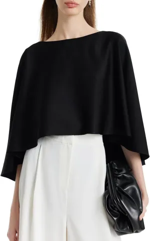 Women's Capelet Chiffon Shawl and Wraps for Evening Dress Wedding Cape Cover Up