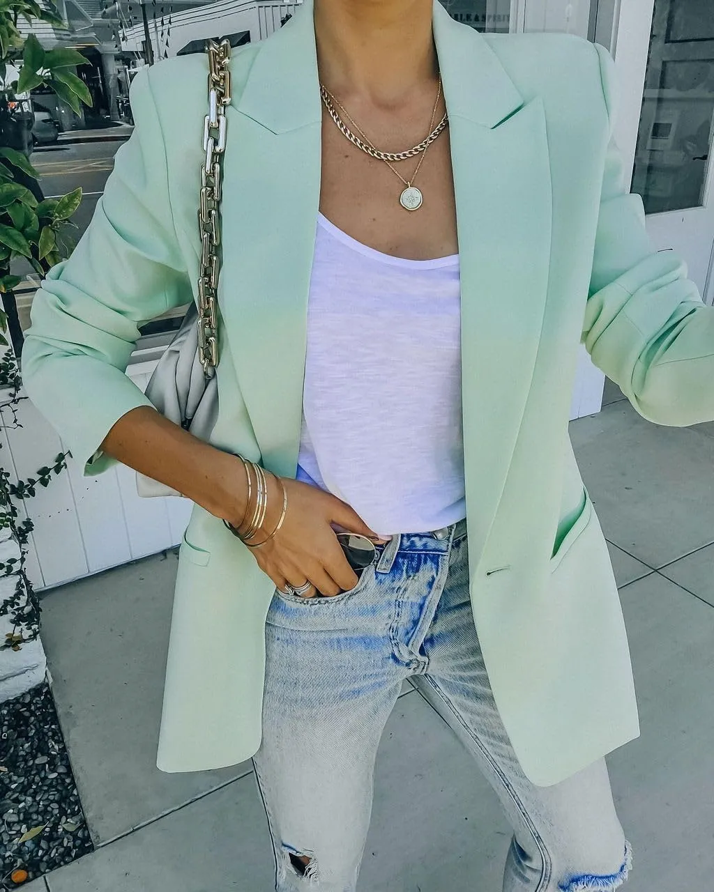 Women's Casual Slim Blazer Jackets Long Sleeve Lapel Button Work Office Open Front Professional Top Suit Jacket
