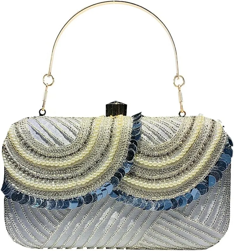 Womens Clutch Bag Purse Luxury Handbag Patchwork Evening Bags Wedding Handbags for Bridal Shoulder Bag