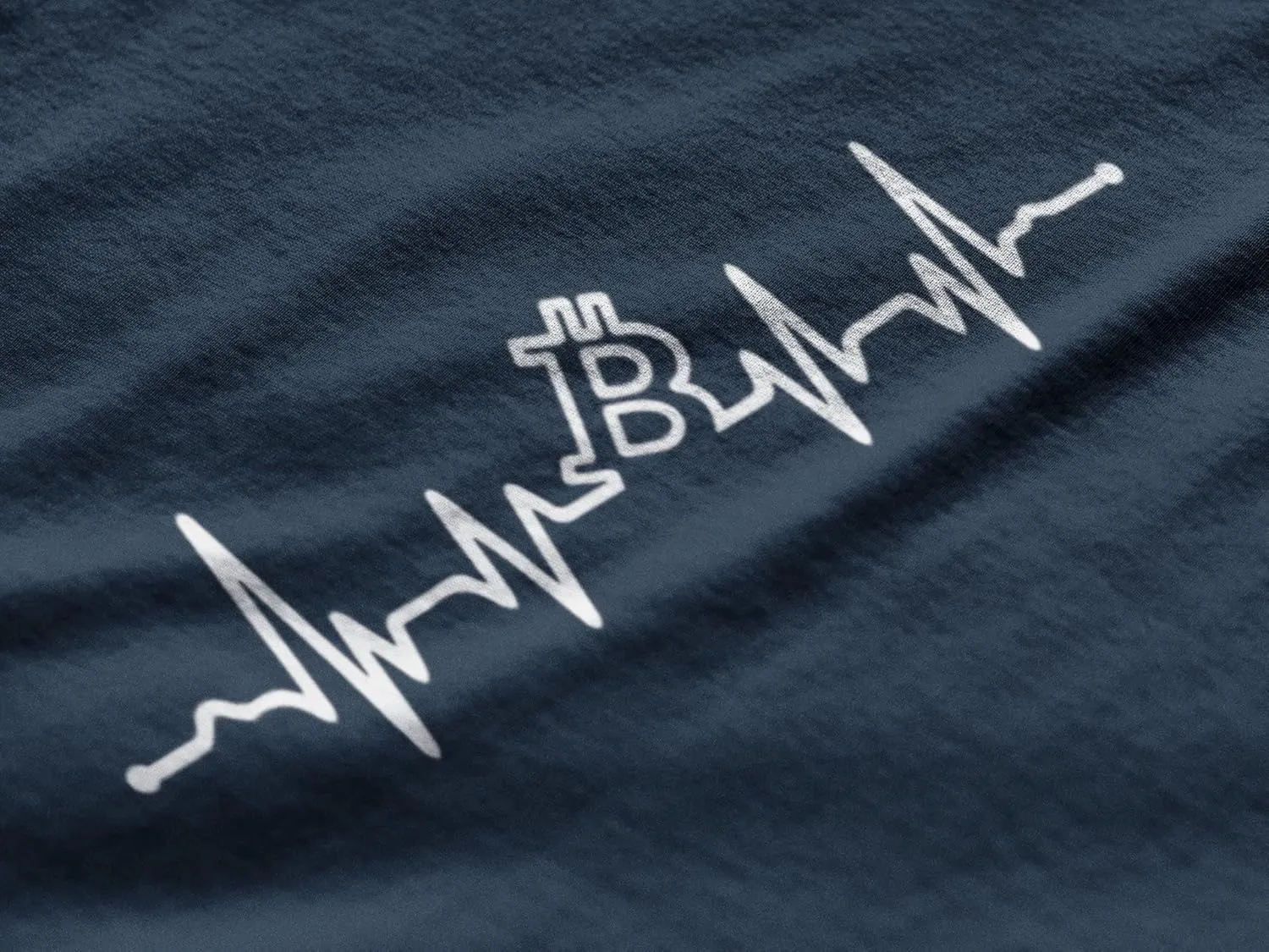 Women's Graphic T-Shirt Organic Bitcoin Heartbeat BTC HODL Crypto Eco-Friendly Ladies Limited Edition Short