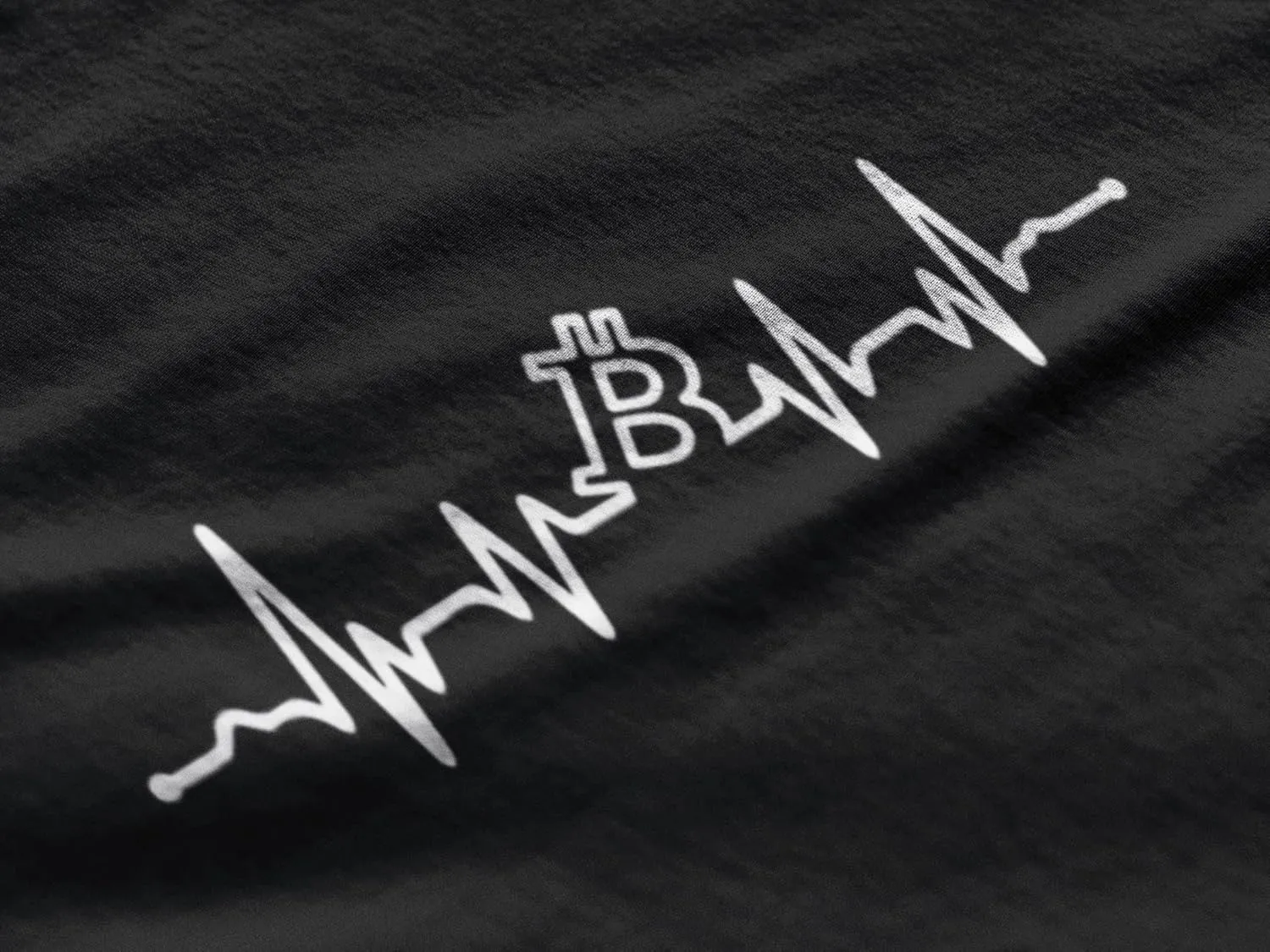 Women's Graphic T-Shirt Organic Bitcoin Heartbeat BTC HODL Crypto Eco-Friendly Ladies Limited Edition Short