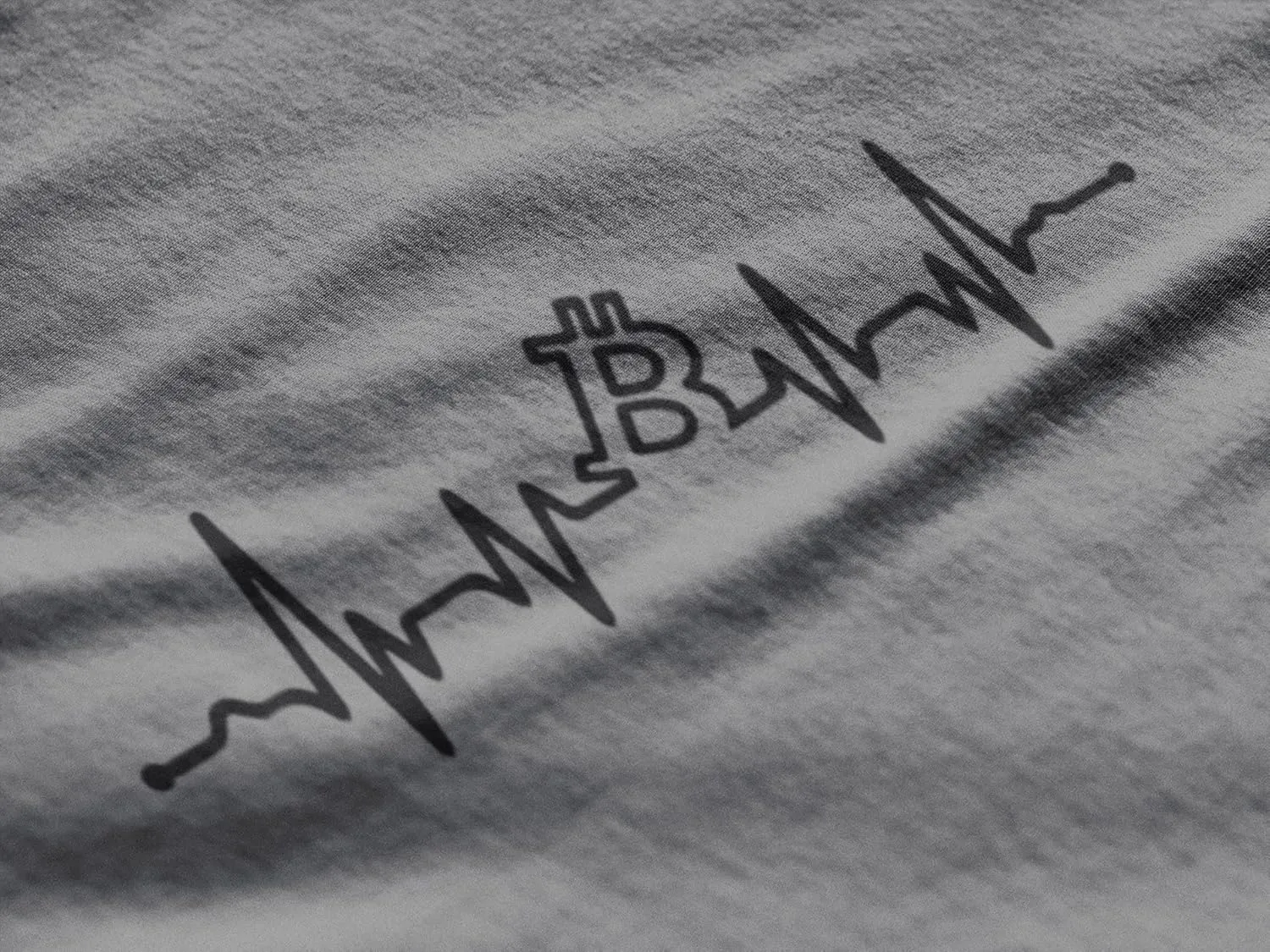 Women's Graphic T-Shirt Organic Bitcoin Heartbeat BTC HODL Crypto Eco-Friendly Ladies Limited Edition Short