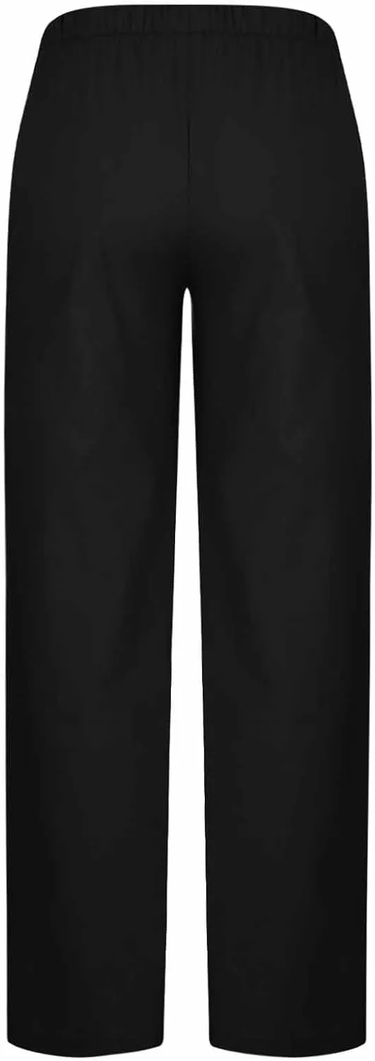 Women's Linen Casual High Waist Wide Leg Straight Dress Cotton Linen Pants Button Trousers Summer Outfits 2025 Trendy