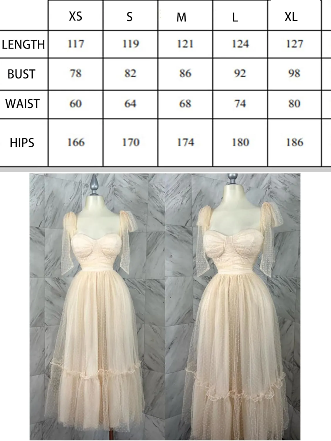 Women's Midi Dress Bow Knot Strap Smocked Ruffle Tulle Flowy Beach Sundress