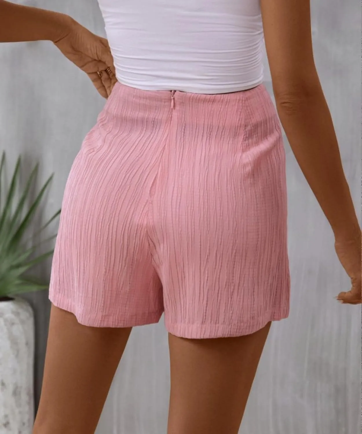 Womens Mini Skorts with Wrap Tie Front | High Waist Belted Skirt Shorts Zipper Closure, Casual Beach Skirt
