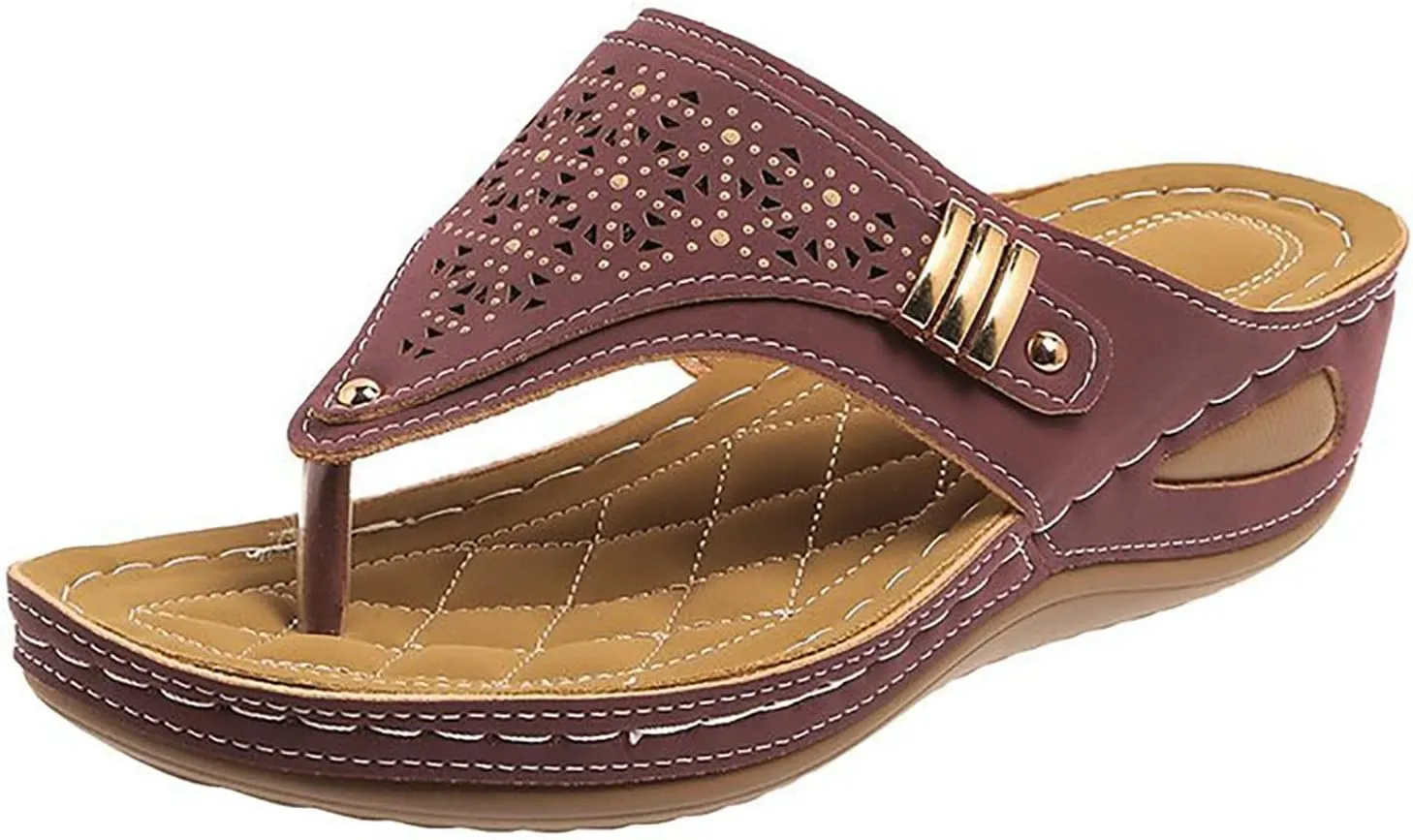 Women's Orthotic Cushion Flip Flops Recovery Walking Sandals for Women Arch Support Comfortable Dressy Summer Open Toe Slip on Beach Thong T-Strap Casual Slippers Outdoor Plantar Fasciitis Shoes
