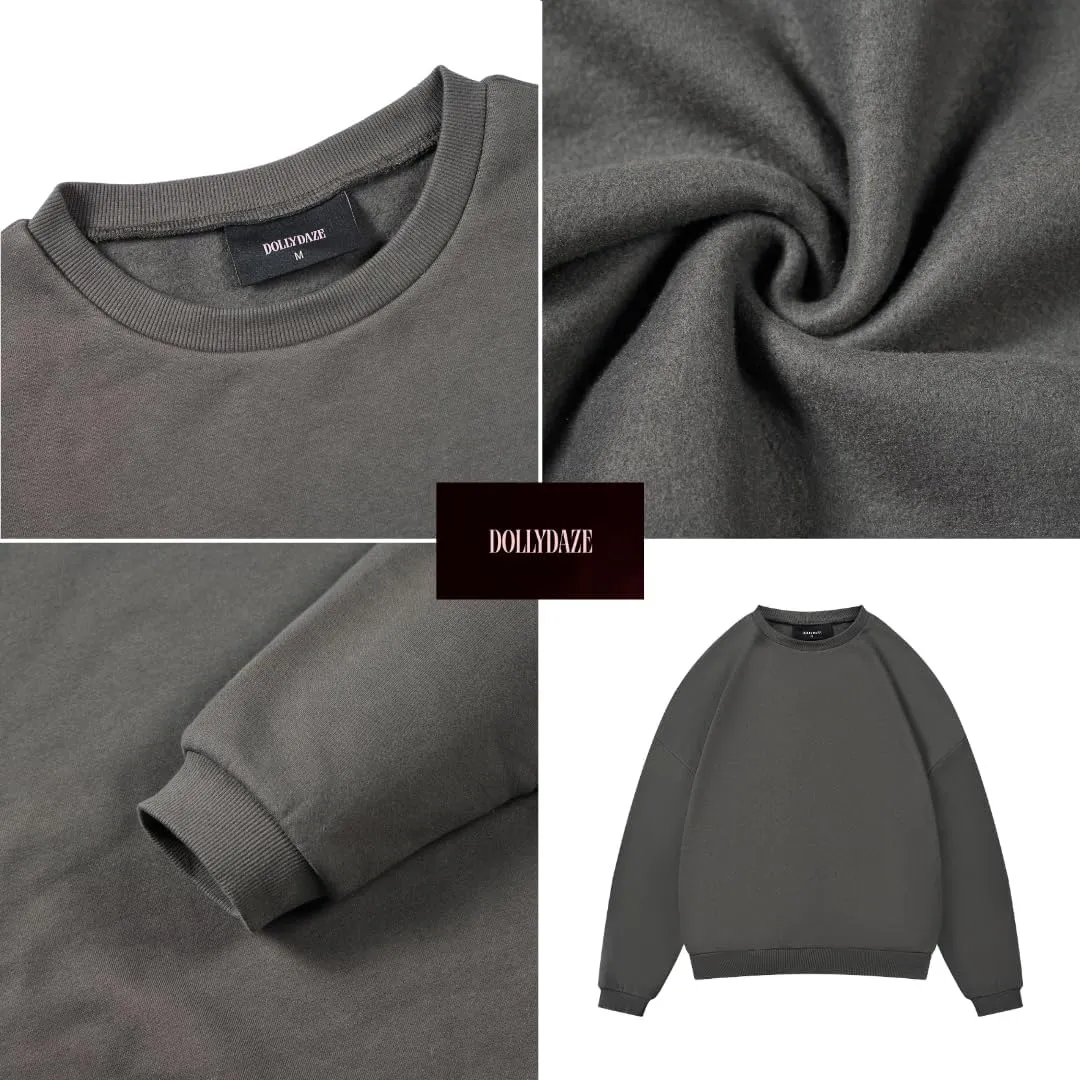 Womens Oversized Crewneck Sweatshirt Fleece Long Sleeve Hoodies Pullover