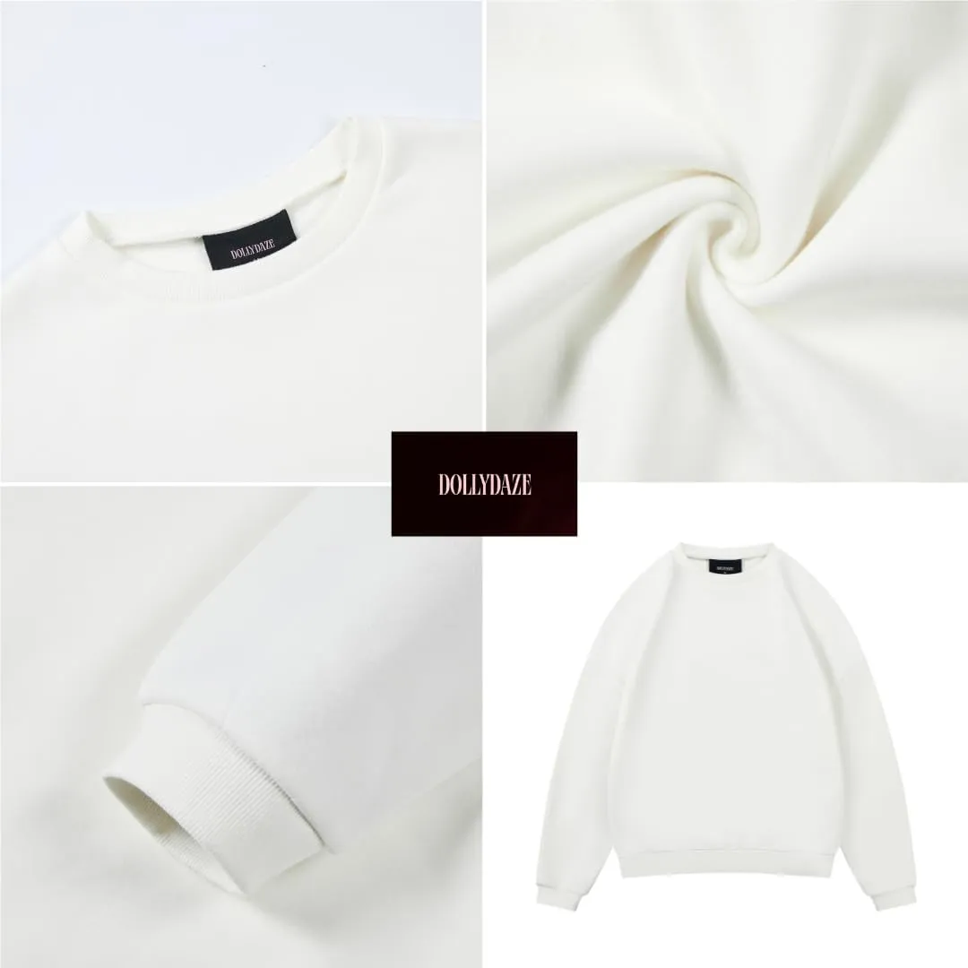 Womens Oversized Crewneck Sweatshirt Fleece Long Sleeve Hoodies Pullover
