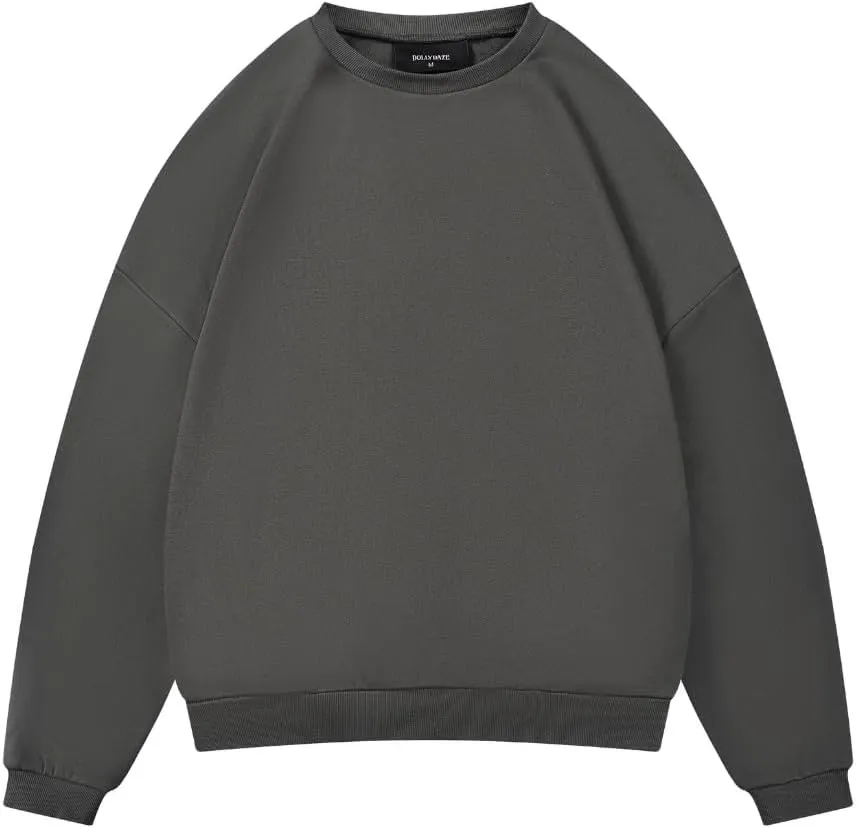 Womens Oversized Crewneck Sweatshirt Fleece Long Sleeve Hoodies Pullover