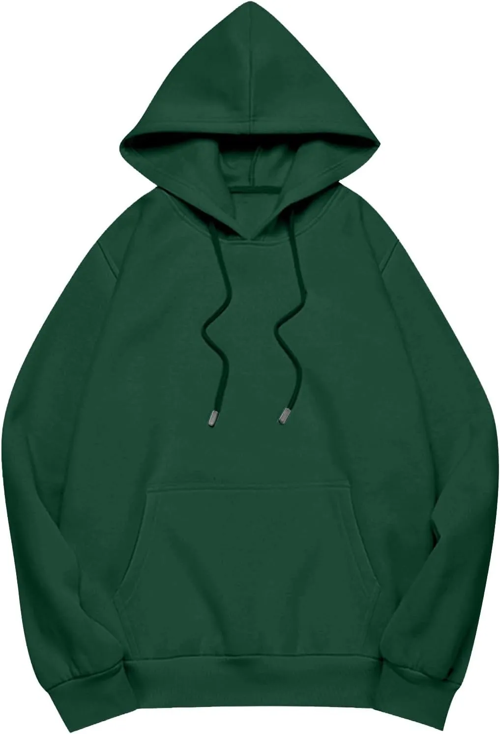 Womens Oversized Hoodies Long Sleeve Pocket Drop Shoulder Pullovers Top Solid Basic Loose Hoodie Sweatshirt