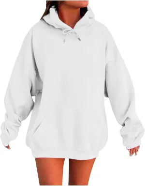 Womens Oversized Hoodies Sweatshirt Pullover Fleece Sweaters Long Sleeve Winter Fall Outfits Fashion Y2k Cute Clothes
