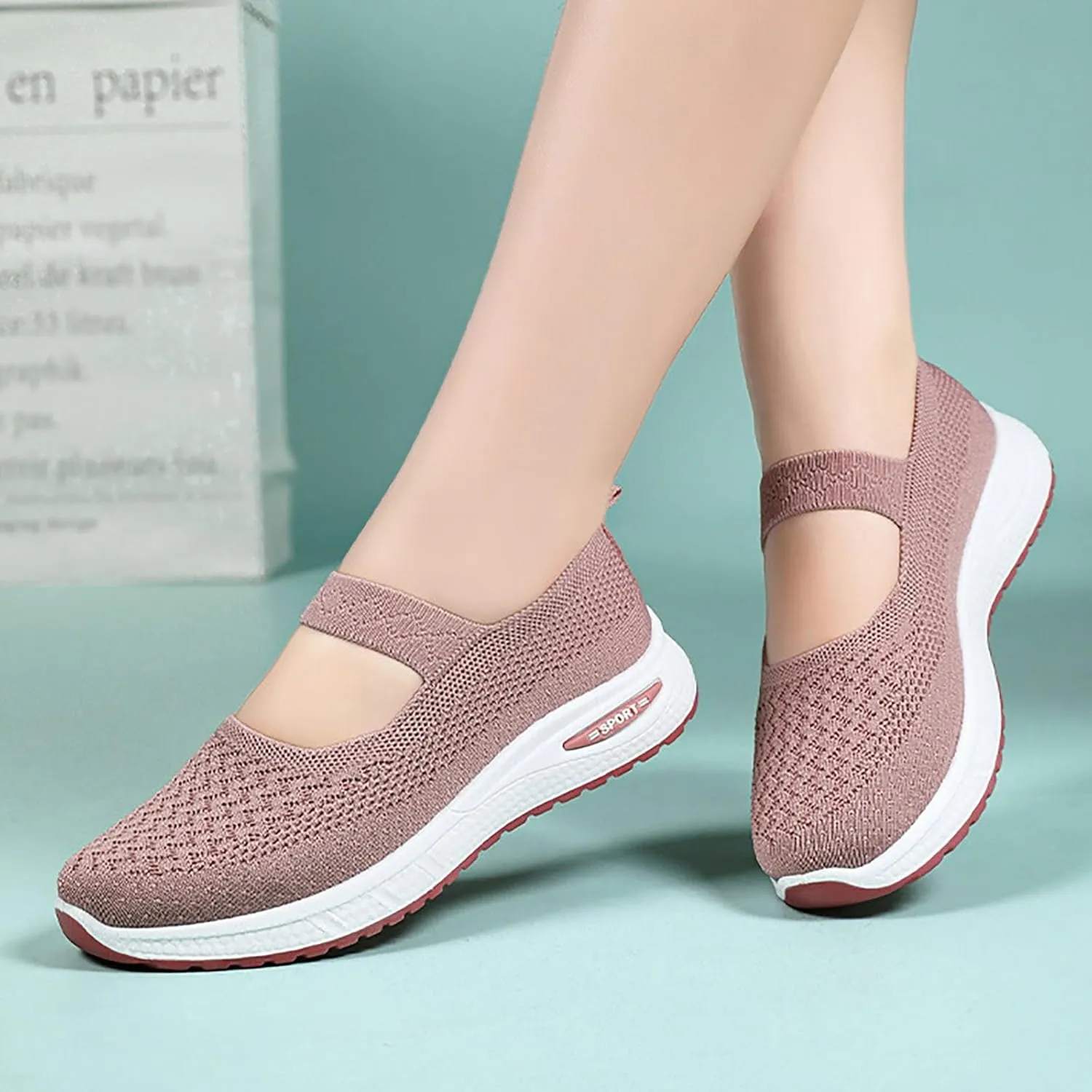 Women's Soft Orthopedic Shoes Breathable Woven Go Walking Slip On Foam Shoes Arch Support Hands Slip Man Shoes Slip on