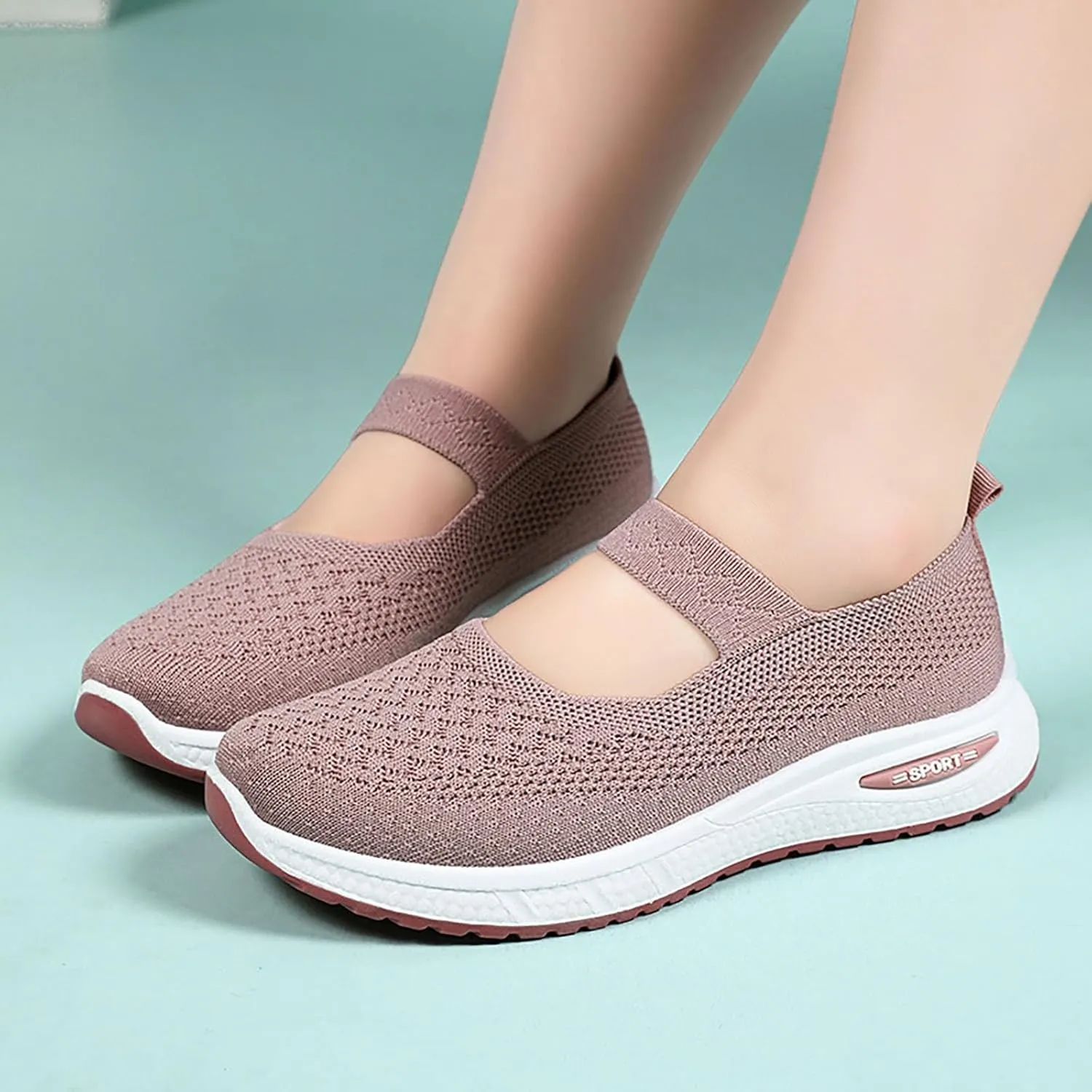 Women's Soft Orthopedic Shoes Breathable Woven Go Walking Slip On Foam Shoes Arch Support Hands Slip Man Shoes Slip on