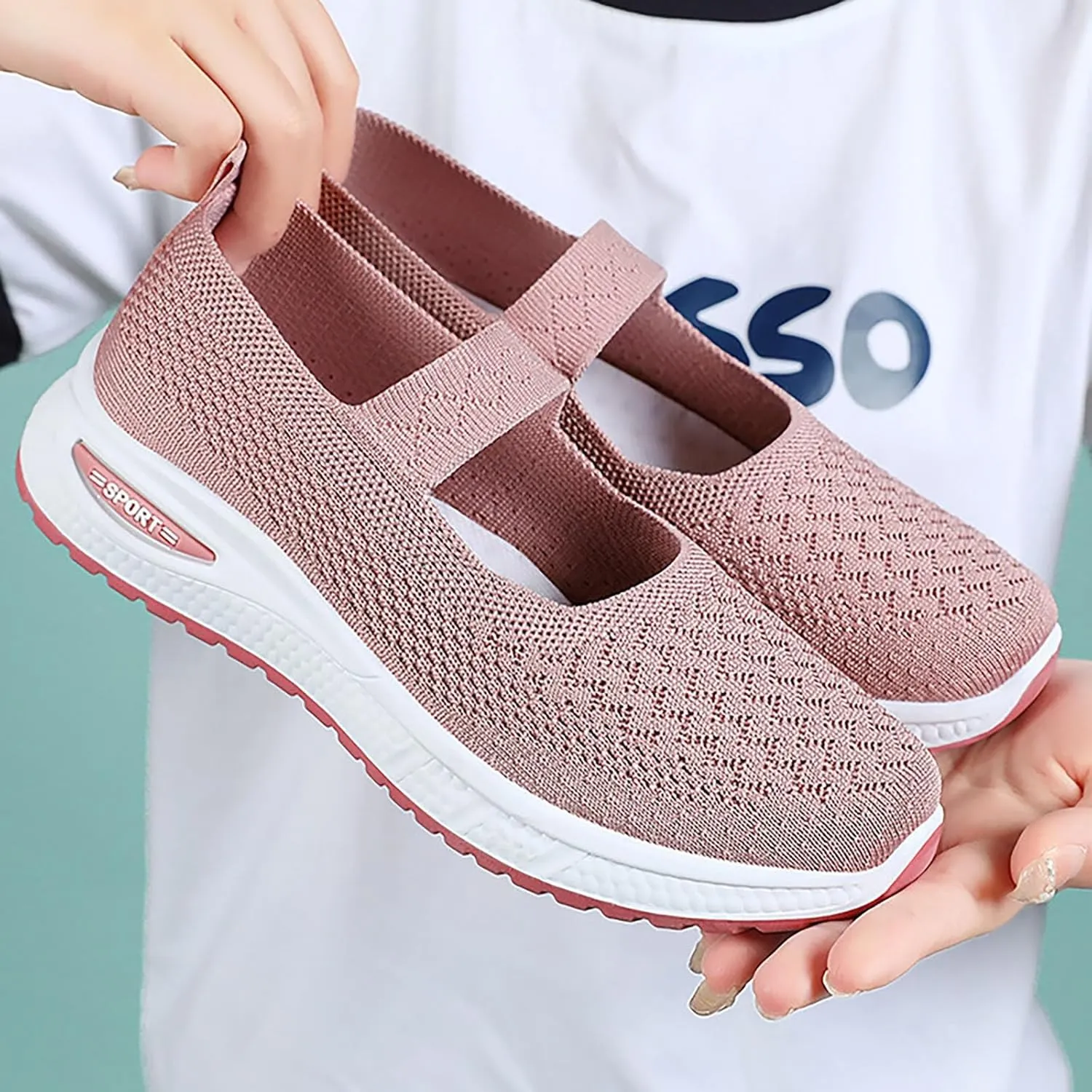 Women's Soft Orthopedic Shoes Breathable Woven Go Walking Slip On Foam Shoes Arch Support Hands Slip Man Shoes Slip on