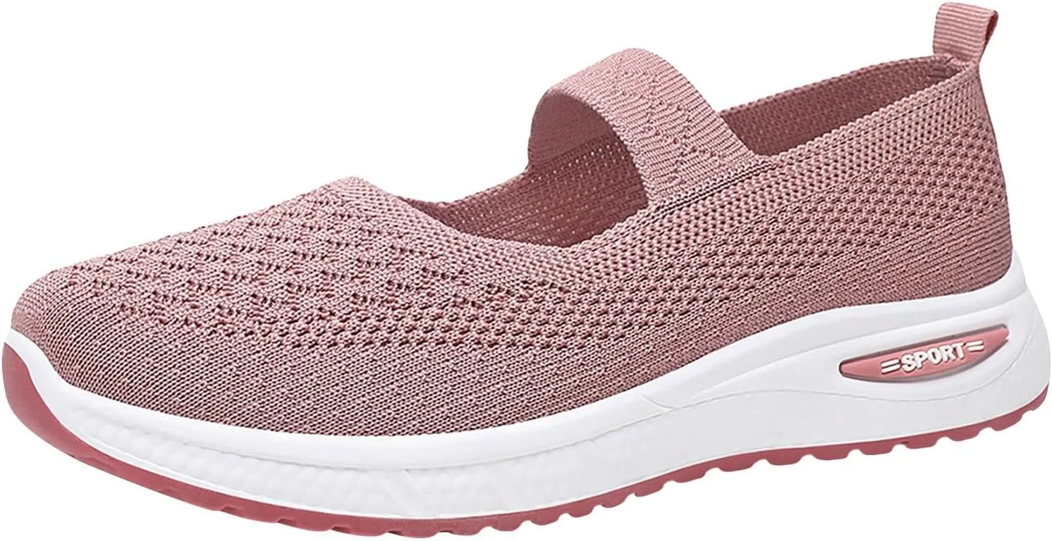 Women's Soft Orthopedic Shoes Breathable Woven Go Walking Slip On Foam Shoes Arch Support Hands Slip Man Shoes Slip on