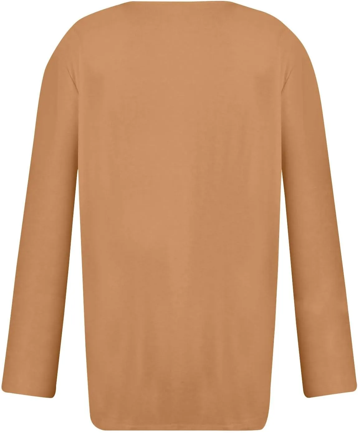 Womens Tops Button V Neck Long Sleeve T Shirt Chest Panel Ruched Solid Color Sweatshirts Lightweight Pullover