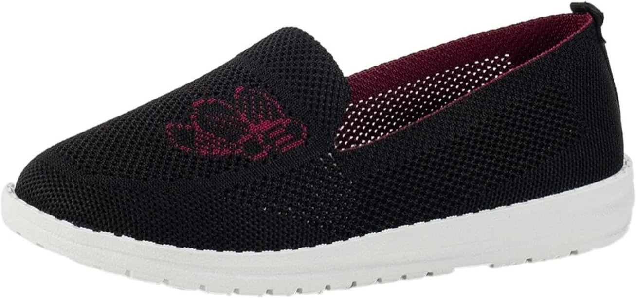 Womens Walking Shoes Slip On Slip On Sneakers Women Platform Womens Slip On Shoes Wide Width with Arch Support Running Shoes for Women Black and White Womens Black Sneakers Size 8 Wide