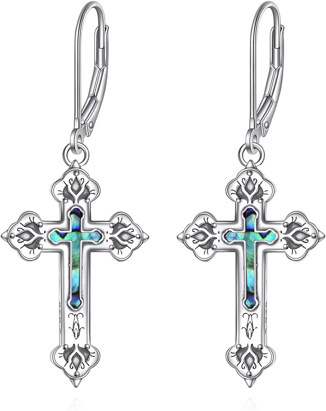 YFN Sterling Silver Celtic Knot Dangle Earrings Good Luck Irish Celtic Knot Leverback Dangles Earrings for Women