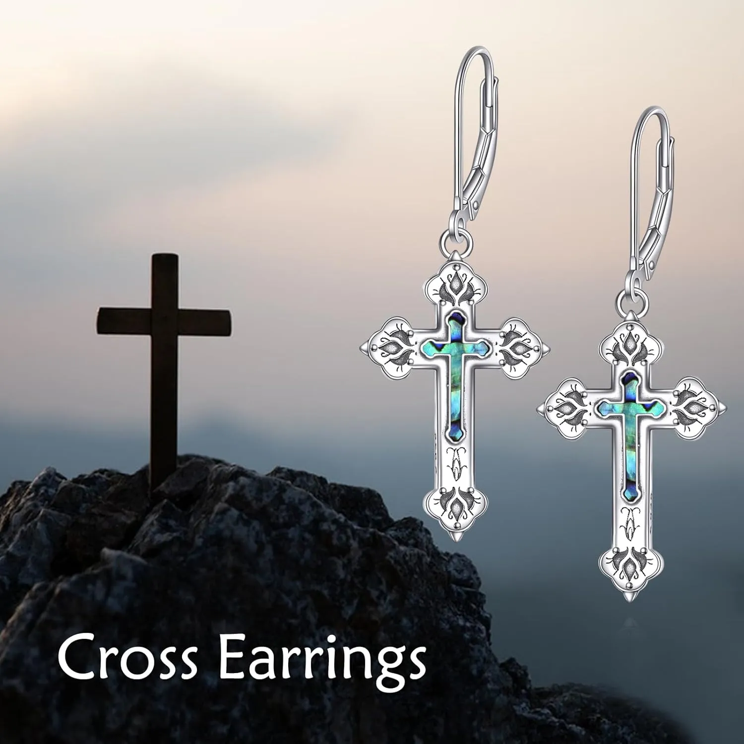 YFN Sterling Silver Celtic Knot Dangle Earrings Good Luck Irish Celtic Knot Leverback Dangles Earrings for Women