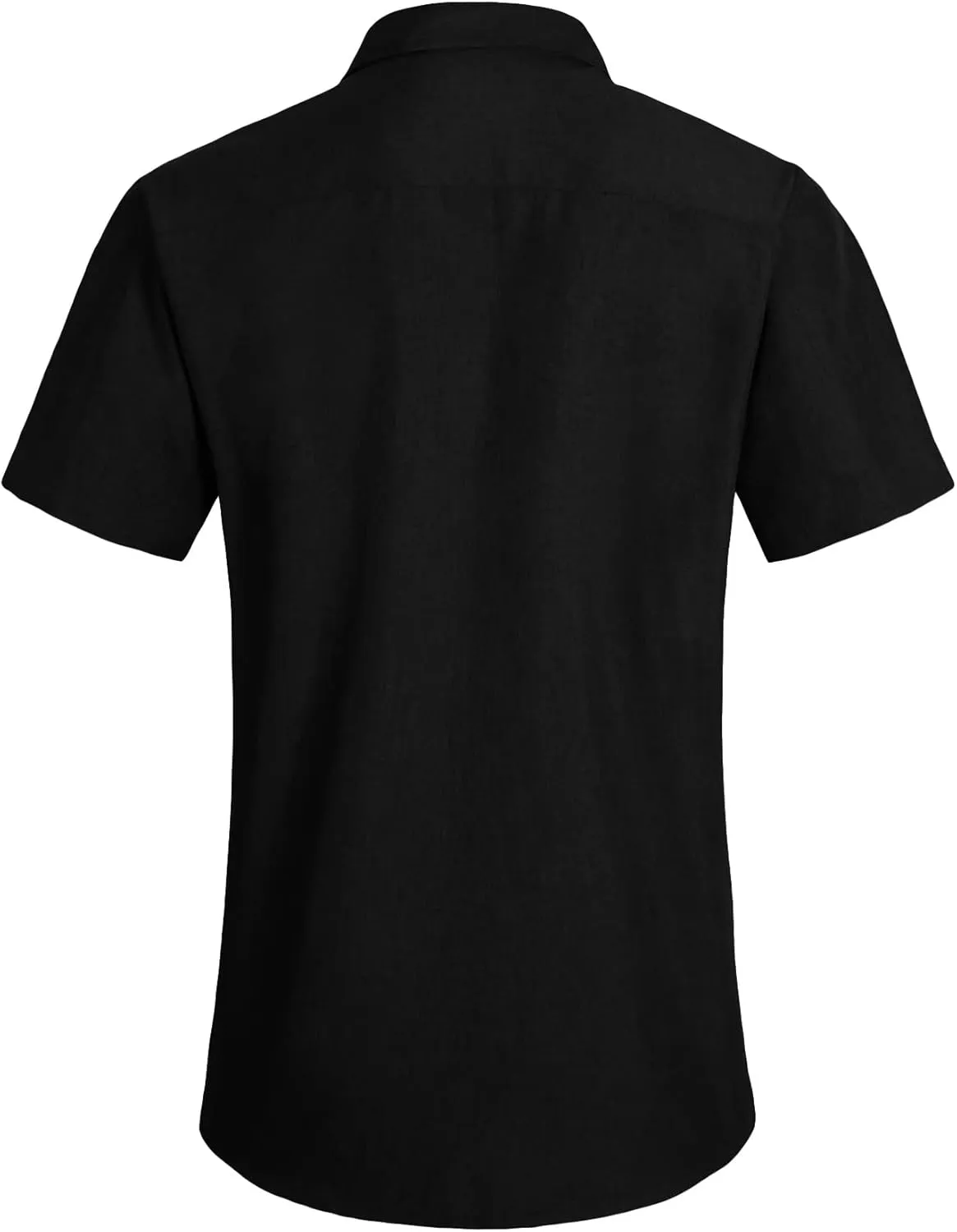 YTD Men's Casual Linen Button Down Shirt Short Sleeve Beach Shirt