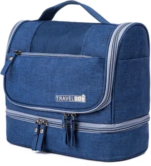 YUAKOU Toiletry Bag Travel Bag with Hanging Hook, Water-resistant Makeup Cosmetic Bag Travel Accessories For Men Women, Shampoo, Toiletries,Full Sized Container