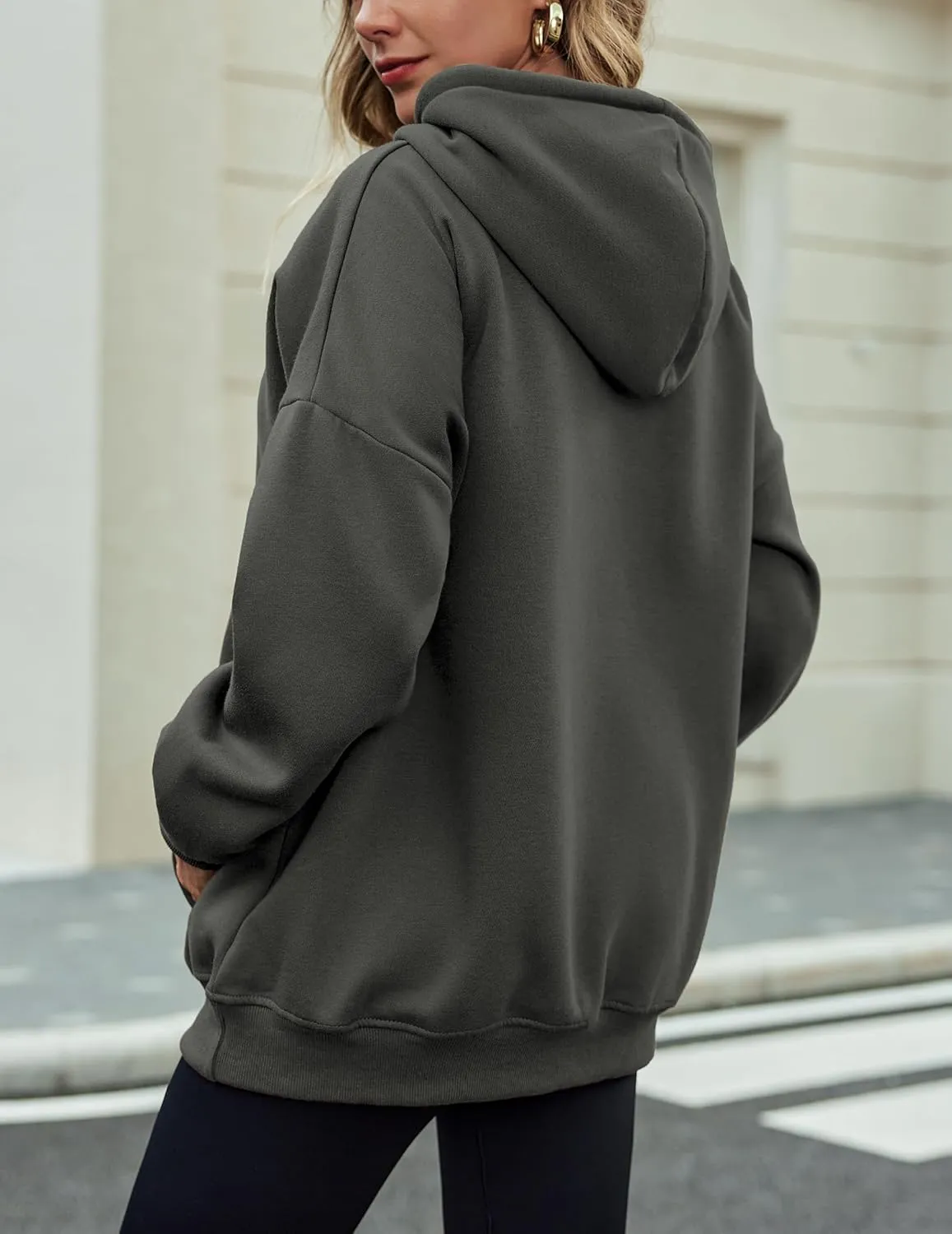 Zeagoo Womens Oversized Hoodies Fleece Sweatshirts Long Sleeve Pullover with Pocket 2024 Fall Winter Outfits Y2k Clothes
