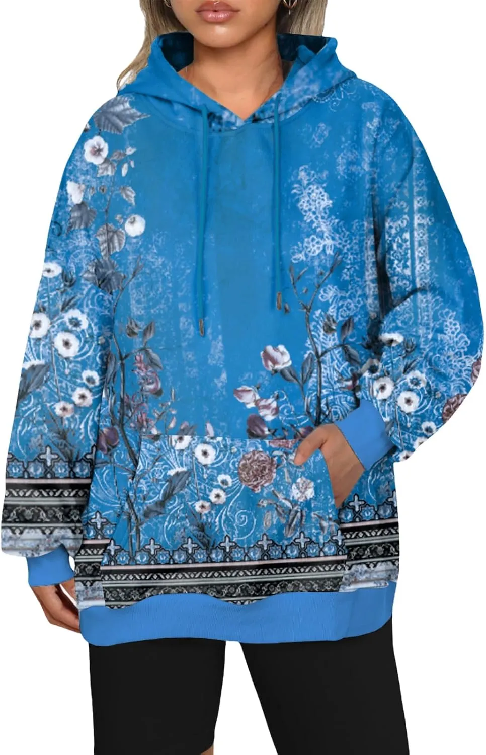 Zeagoo Womens Oversized Hoodies Fleece Sweatshirts Long Sleeve Pullover with Pocket 2024 Fall Winter Outfits Y2k Clothes