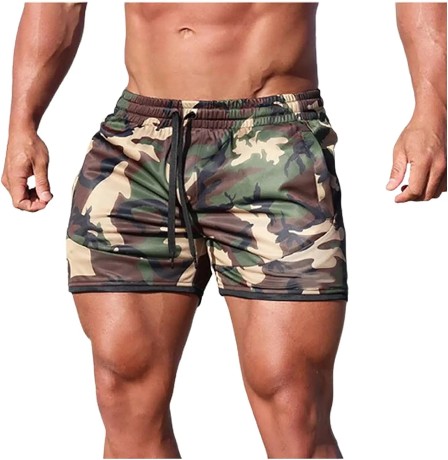 ZYXTIM Mens 5 Inch Shorts Gym Workout Shorts Oversize Elastic Waist Quick Dry Lightweight Athletic Shorts with Pockets M-4XL